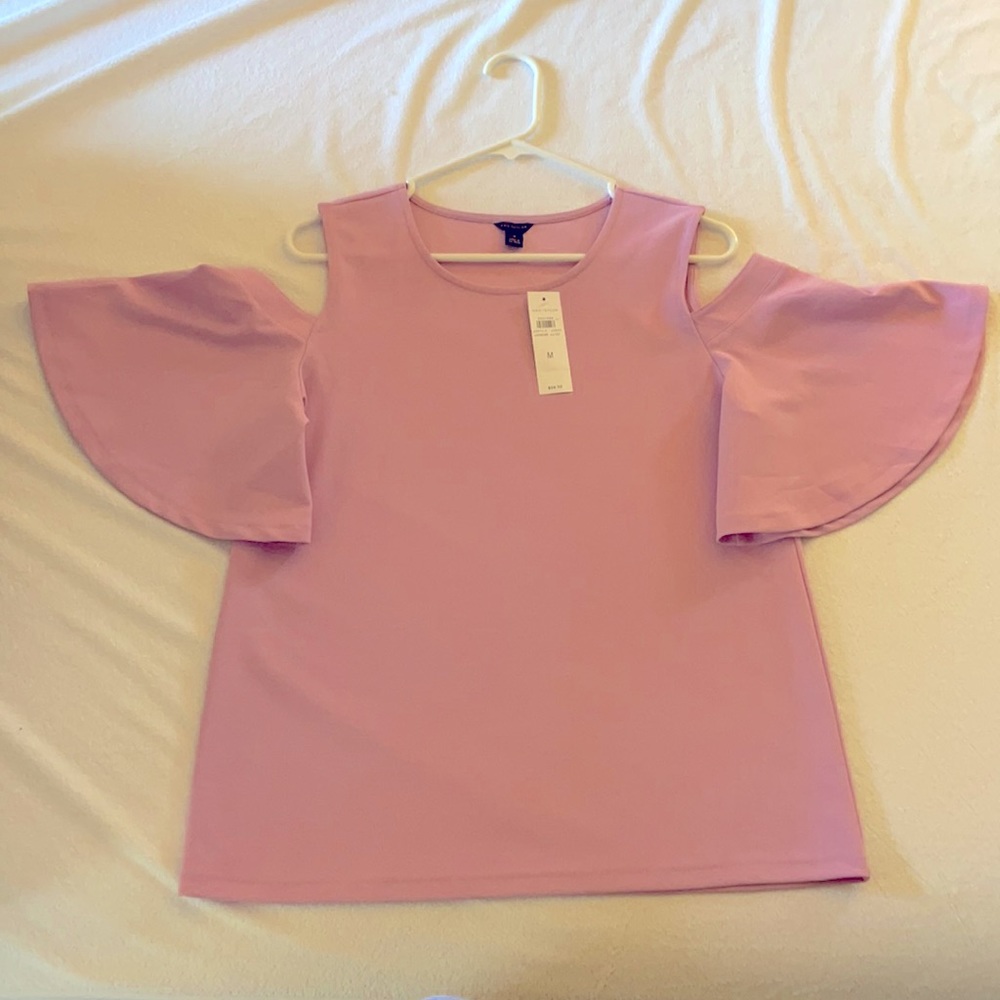 Ann Taylor flutter sleeves top